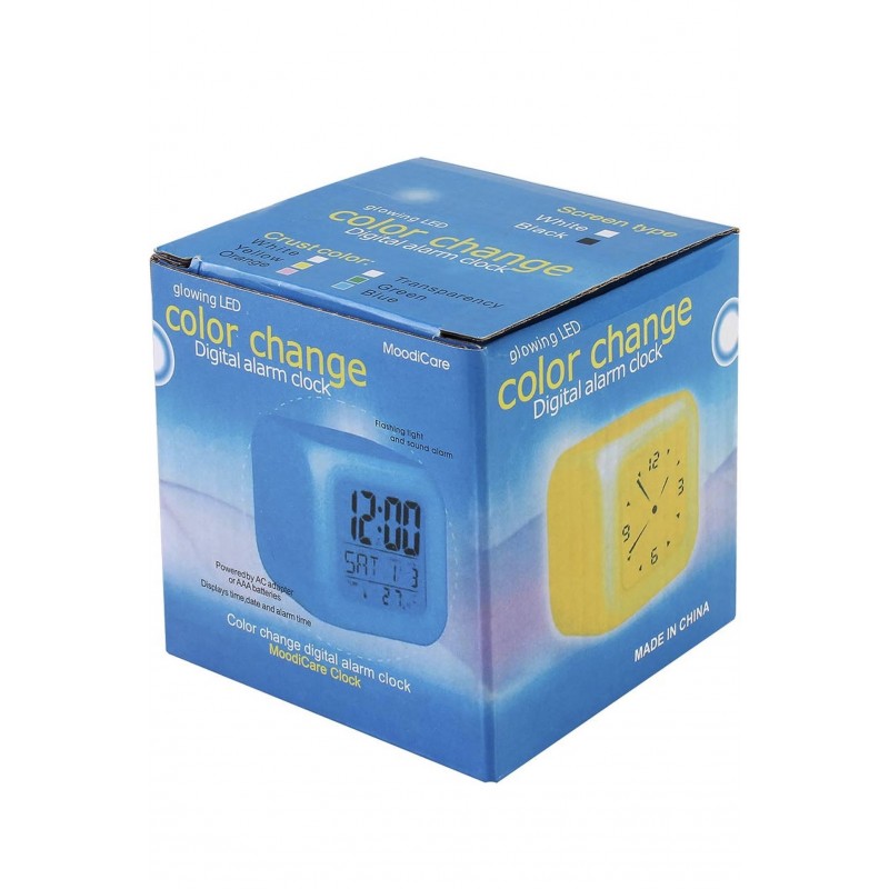 RELOJ DESPERTADOR CON ALARMA Y LUCES LED GAME OVER