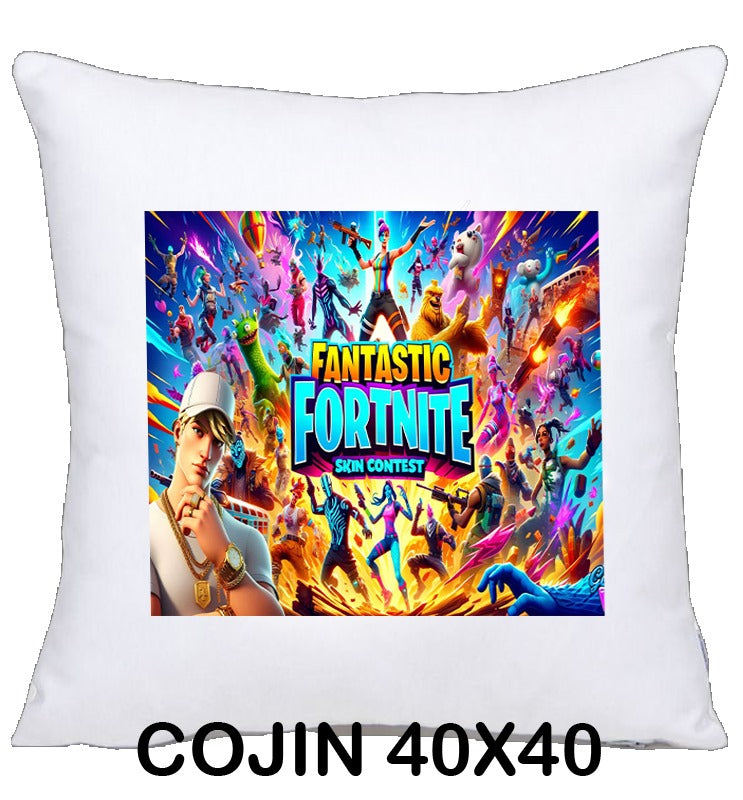COJIN 40X40 FANTASTIC FORNITE DECORACION HOGAR REGALOS
