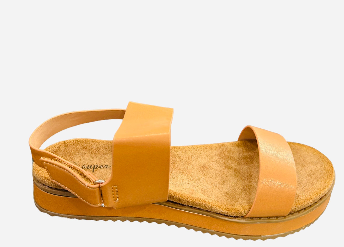 Sandalias Planas Beige con Velcro – Cómodas, Ligeras y Versátiles para Mujer 6918