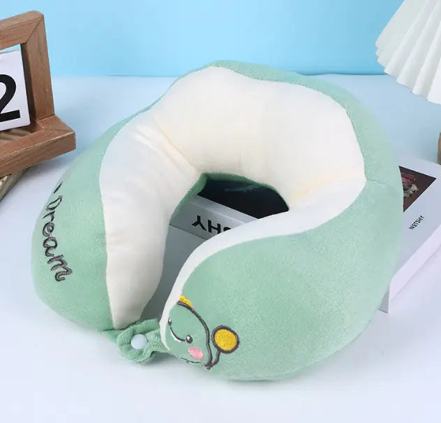 Almohada de Coche en Forma de U de Dibujos Animados