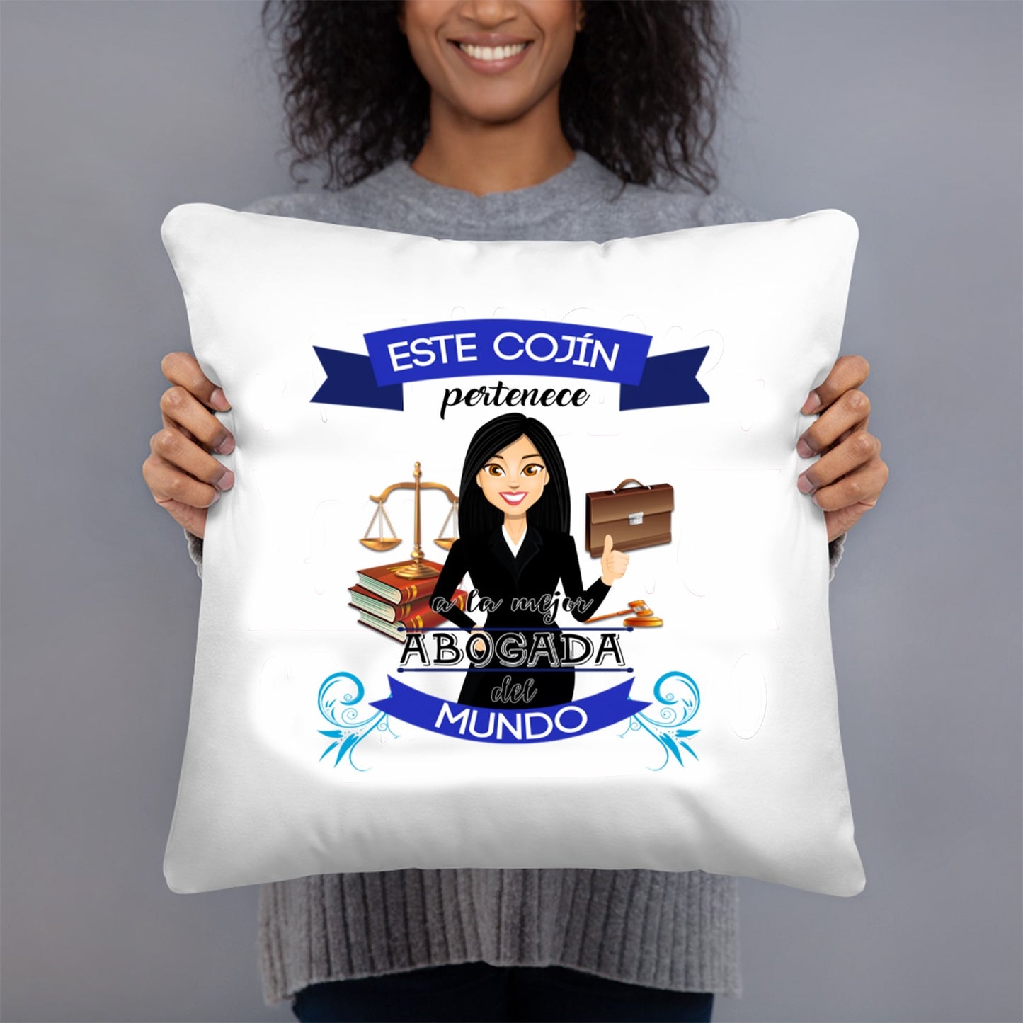 COJIN 40X40 MEJOR ABOGADA DECORACION HOGAR REGALOS