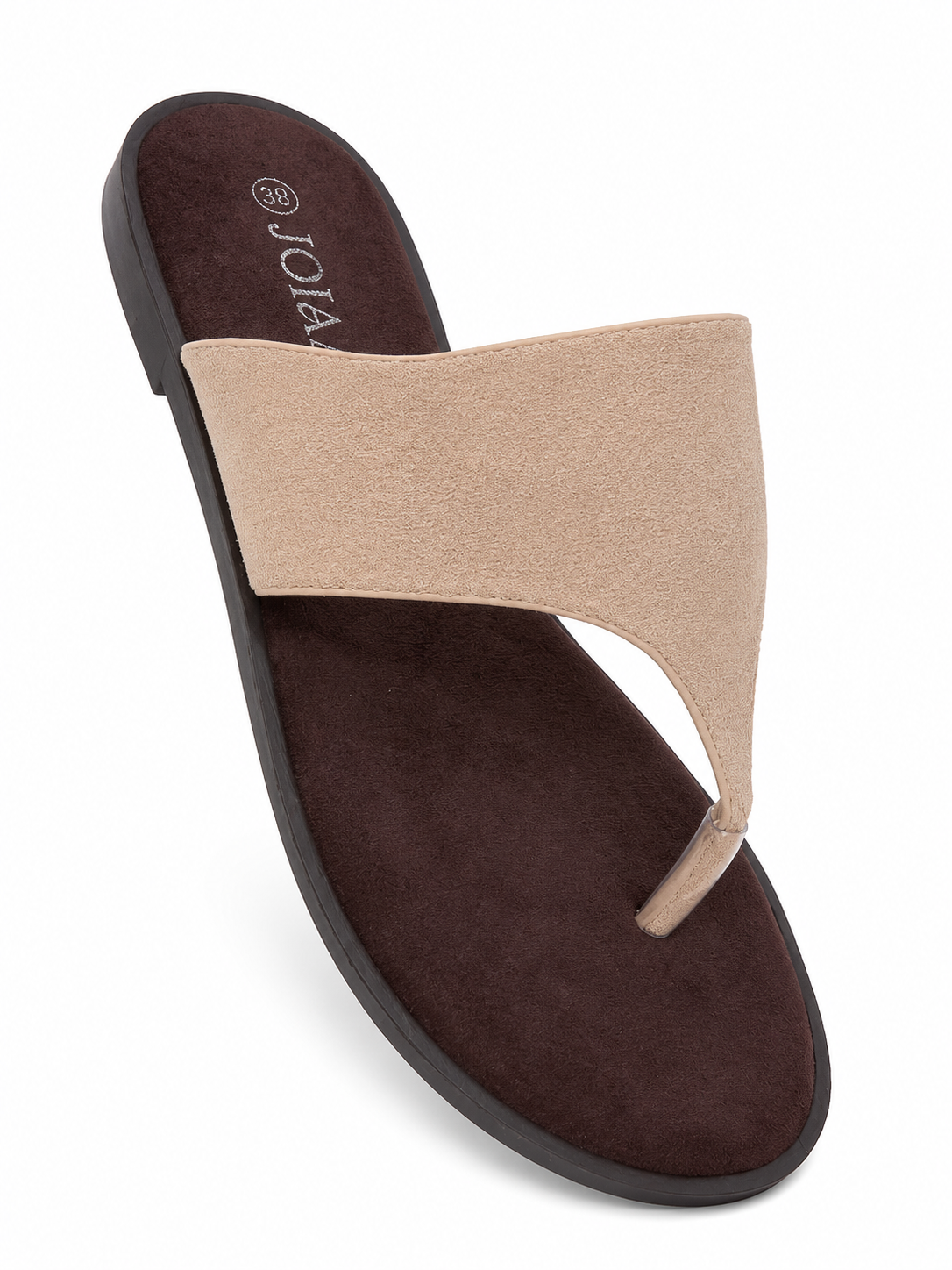 Sandalia Plana Beige de Dedo | Diseño Minimalista y Máximo Confort H8-1173A