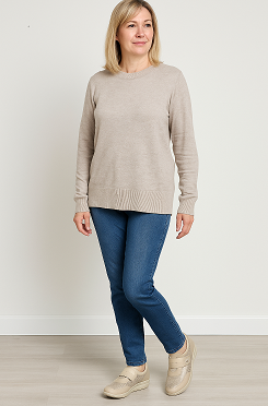 Zapato cómodo Moenia mujer gris con velcro – plantilla memory foam y suela ligera