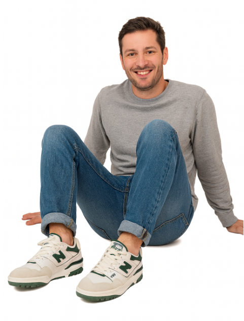 Zapatillas 550 Blanco/Verde – Estilo y Comodidad