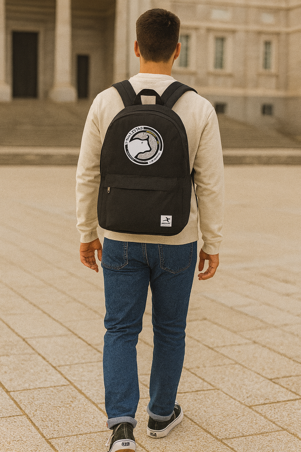 🎒 Mochila Unionistas . – Orgullo blanquinegro para tu día a día ⚽🖤🤍