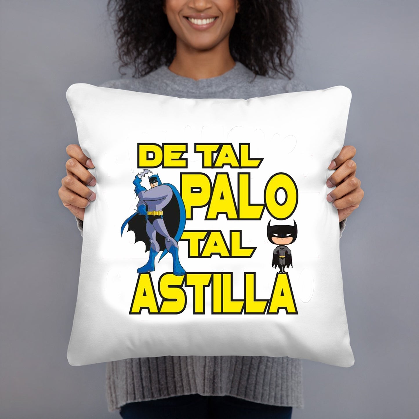 COJIN 40X40 DE TAL PALO TAL ASTILLA DECORACION HOGAR REGALOS