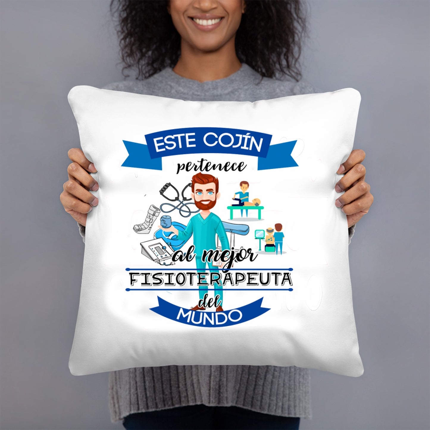 COJIN 40X40 FISIOTERAPEUTA DECORACION HOGAR REGALOS