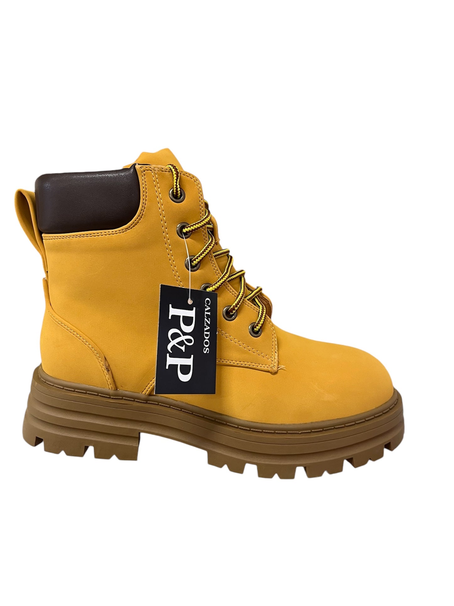 Bota Camel Tipo Trekking con Plataforma y Suela Track – Estilo Timber HF2010