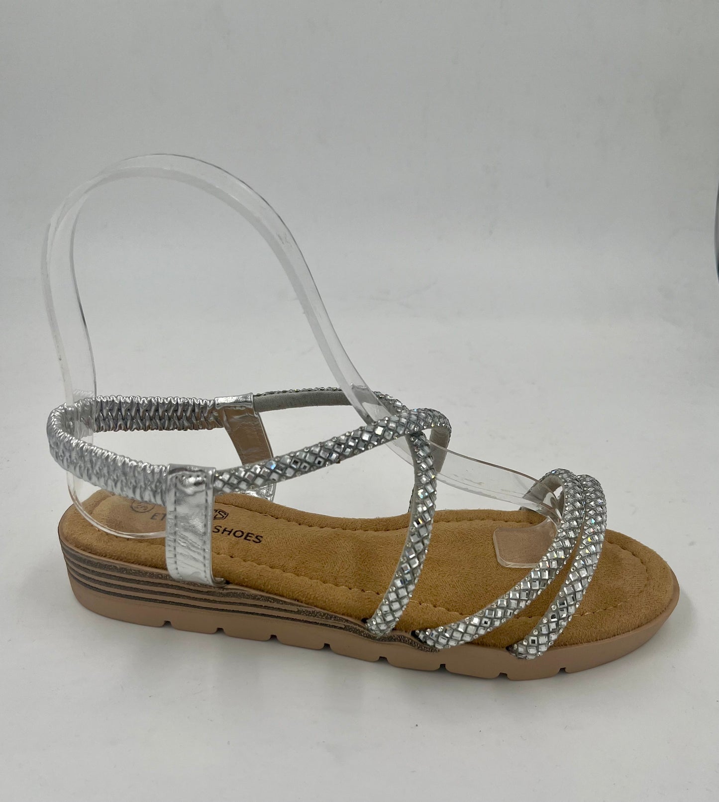 Sandalias Planas Mujer Rosa Metalizado con Tiras Cruzadas – Sandalias Verano Cómodas y Elegantes
JF5908