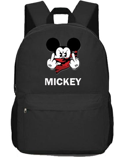 MOCHILA DE MICKEY HOMBRE Y MUJER COLOR NEGRO