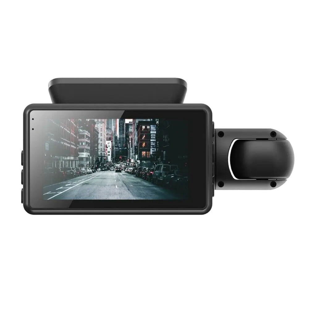 DVR Dual para Automóvil 1080P, Cámara de Video Grabadora con Dash Cam con Doble Lente, G-Sensor, Cámara Delantera e Interior