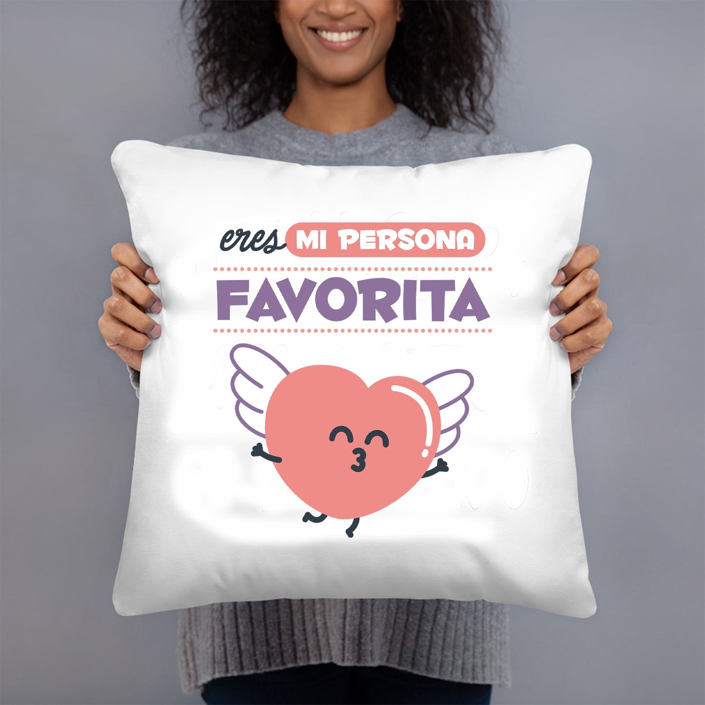 COJIN 40X40 MI PERSONA FAVORITA DECORACION HOGAR REGALOS
