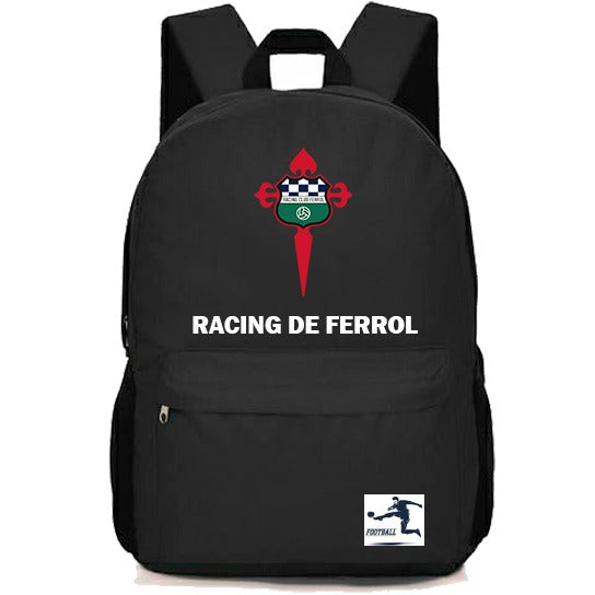Mochila Deportiva Racing de Ferrol Negra – Resistente y Cómoda para Uso Diario