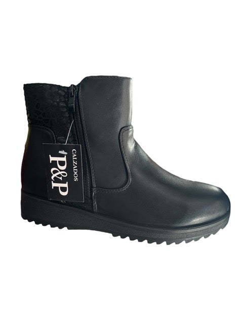 ZAPATO ABOTINADO MUJER COMODO MTB903