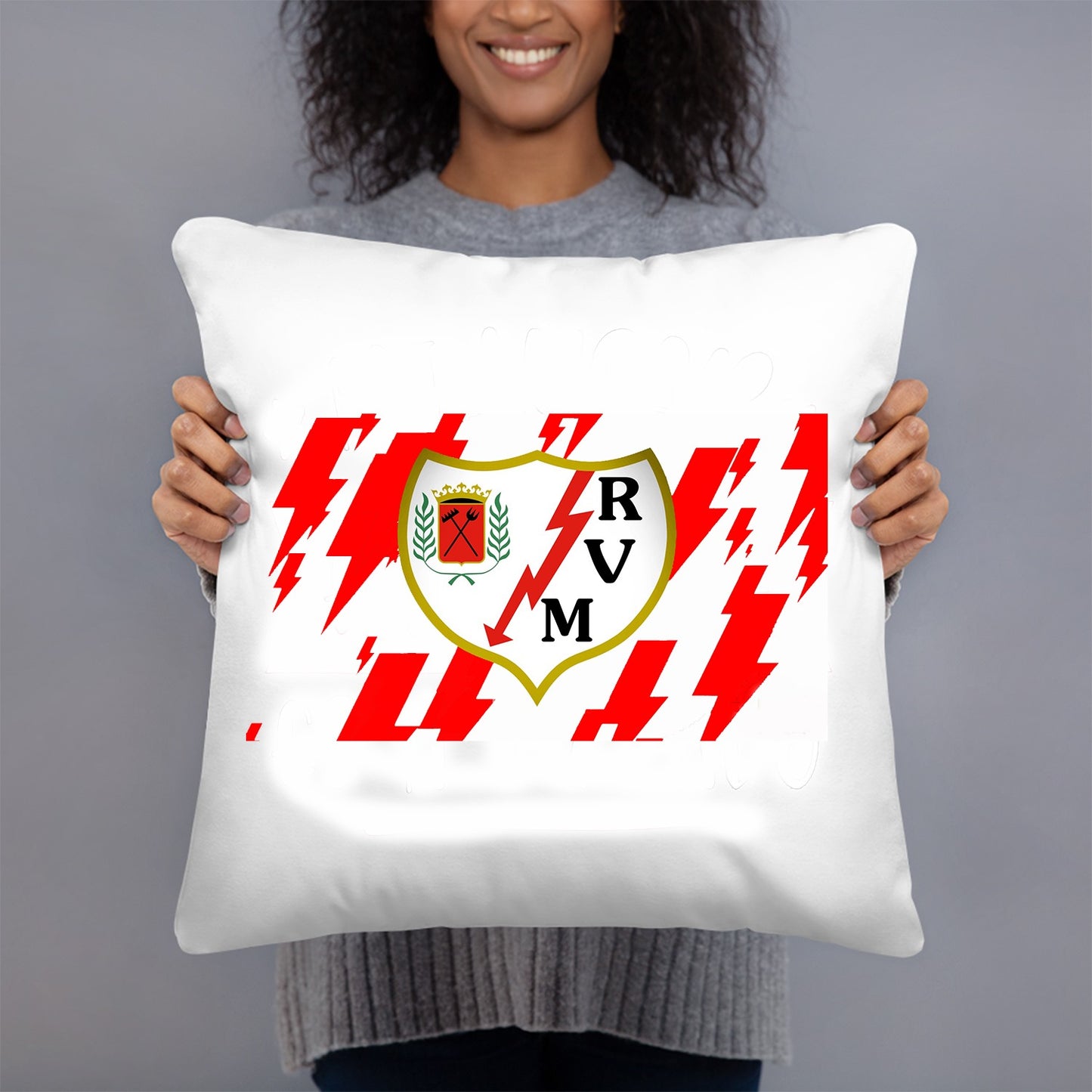 COJIN 40X40 RAYO VALLECANO DE MADRID DECORACION HOGAR REGALOS