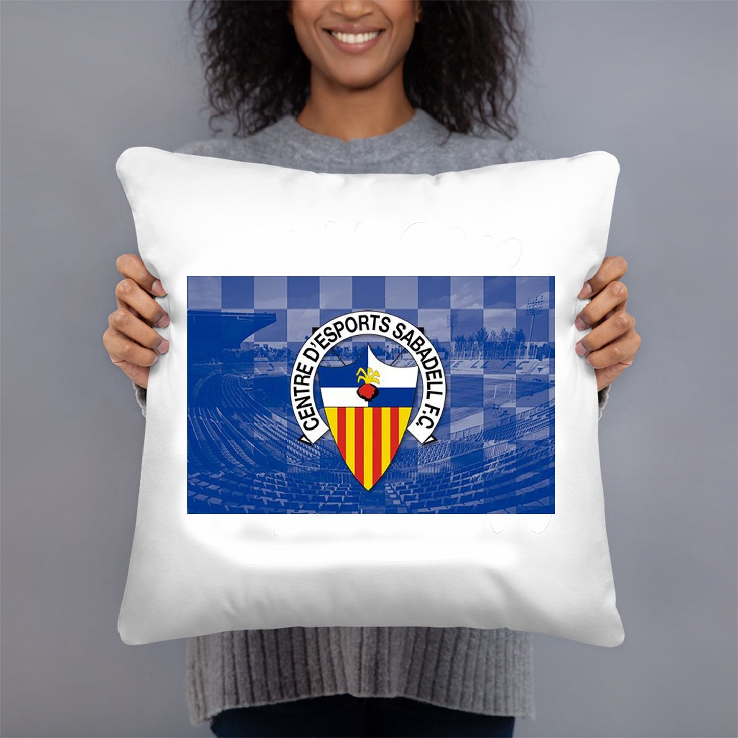 COJIN 40X40 SABADELL FC DECORACION HOGAR REGALOS