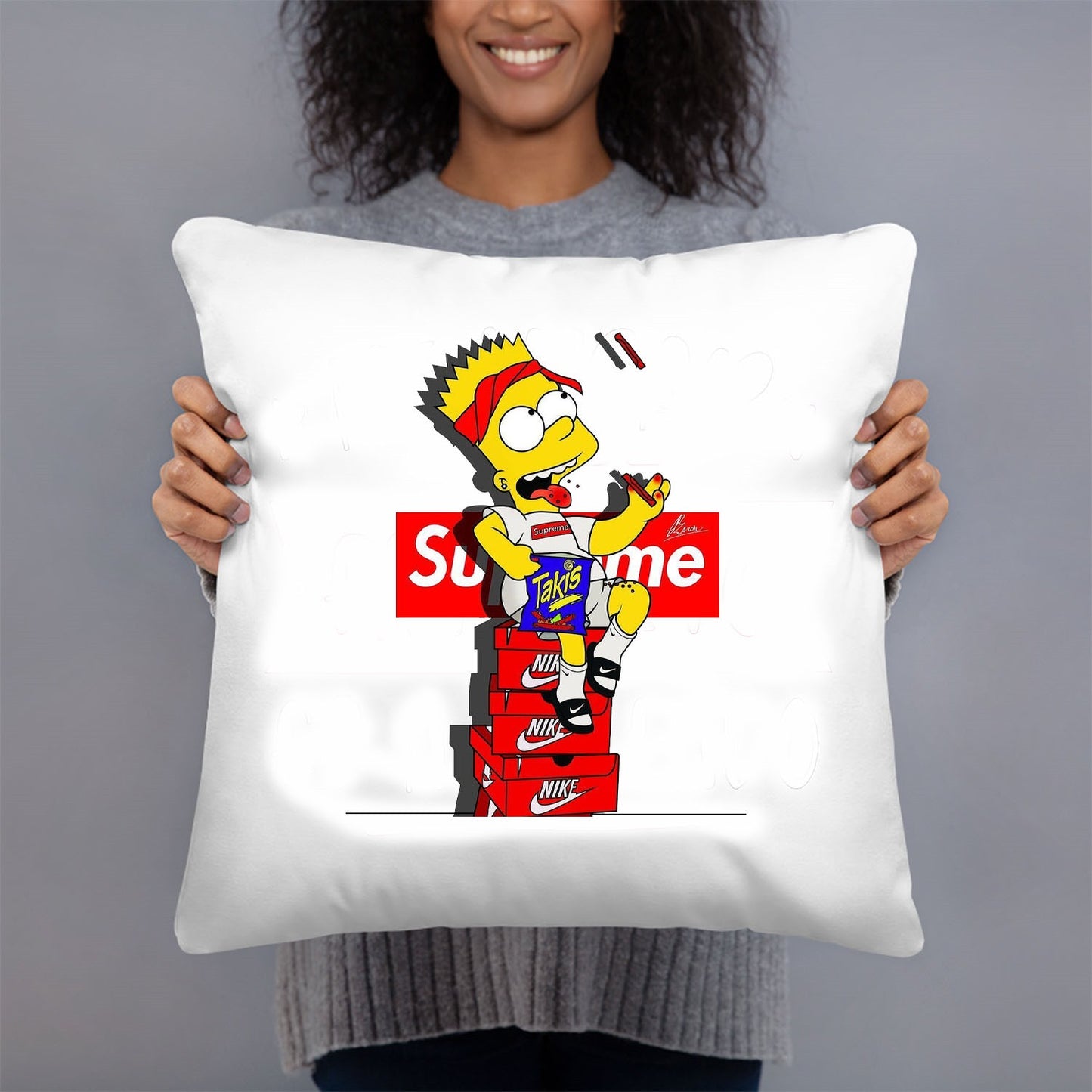 COJIN 40X40 SUPREME SIMPSON DECORACION HOGAR REGALOS