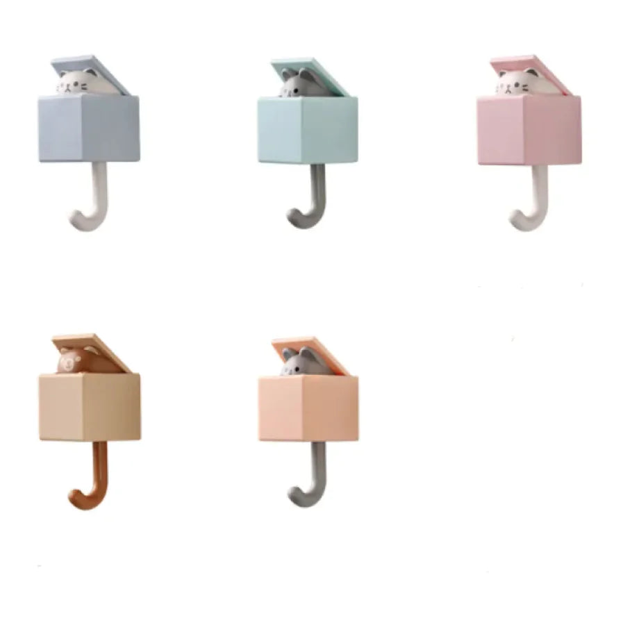 Lindo gancho para puerta de gato sin agujeros