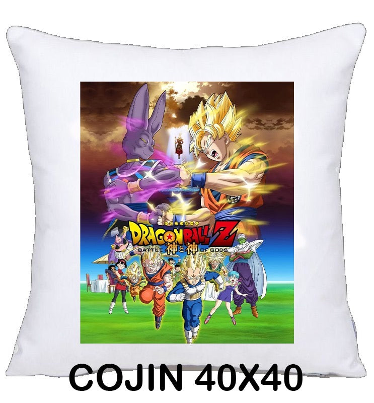 COJIN 40X40 DRAGON BALL DECORACION HOGAR REGALOS