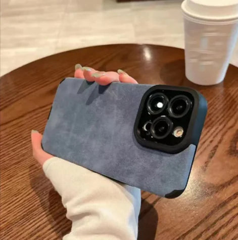 Funda para Teléfono Antigolpes de Textura de Gamuza