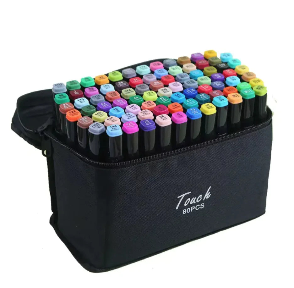 Marcador de acuarela a base de aceite de doble punta