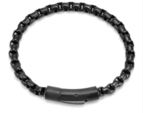 Pulsera de Acero de Titanio de Personalidad Simple para Hombre