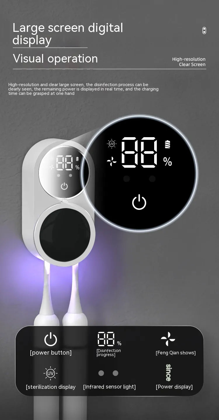 Portacepillos y Esterilizador UV