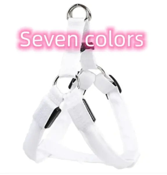 Correa de pecho para perro luminosa LED