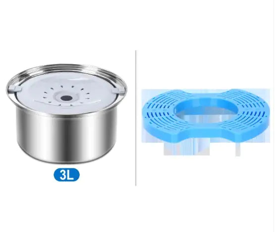 Cuenco Flotante para Mascotas de Acero Inoxidable de Gran Capacidad