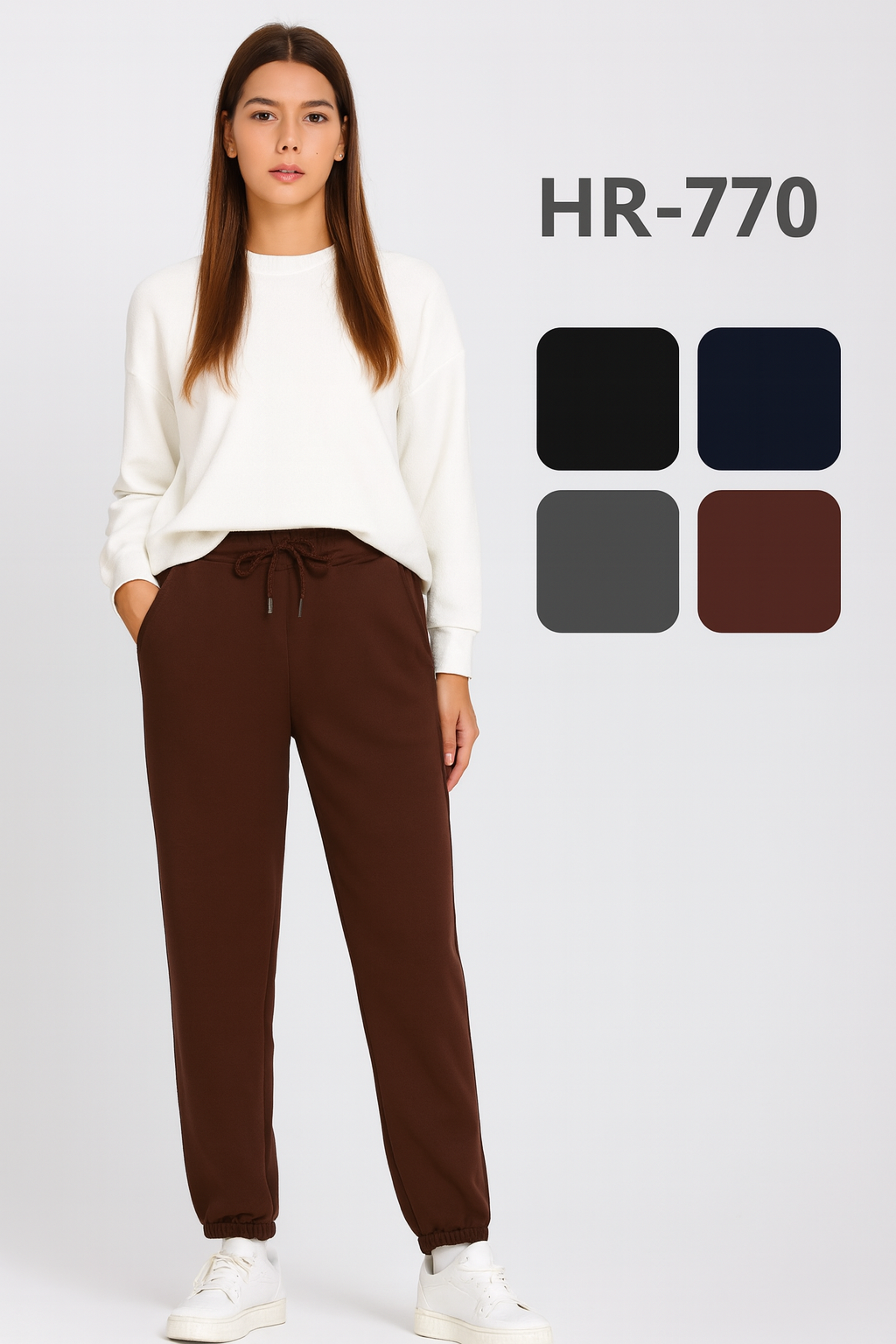 Pantalón Jogger de Mujer “HR-770” – Cómodo, Suave y con Estilo Casual 👖
