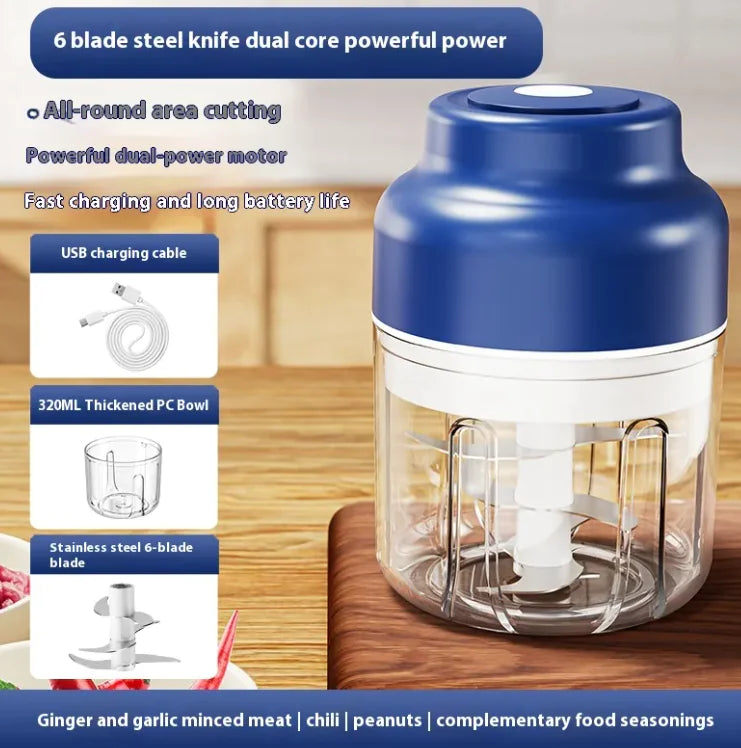 Mini prensa de ajos con agitación automática