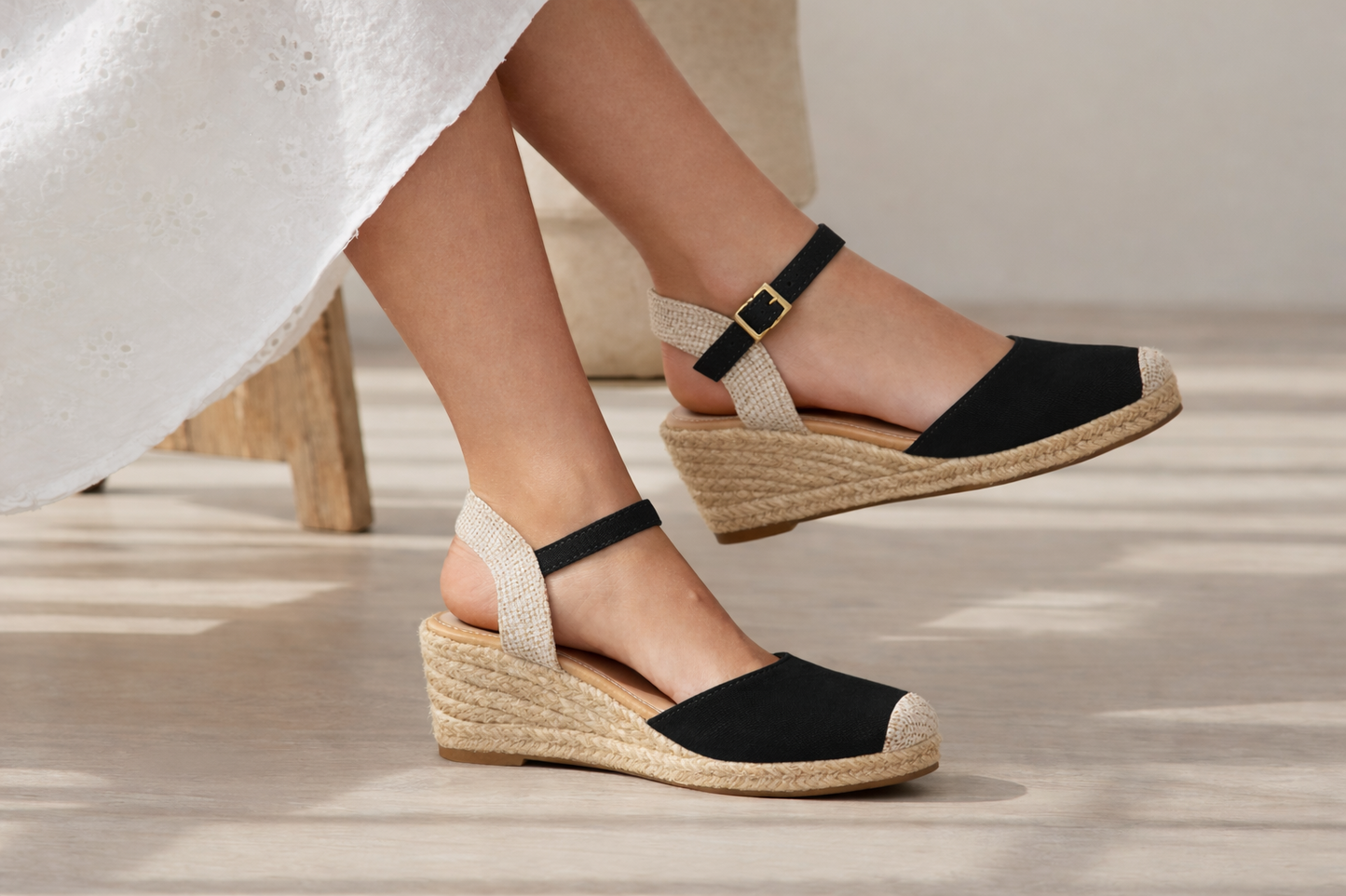 Sandalias Cuña Mujer con Yute – AQ-1593
