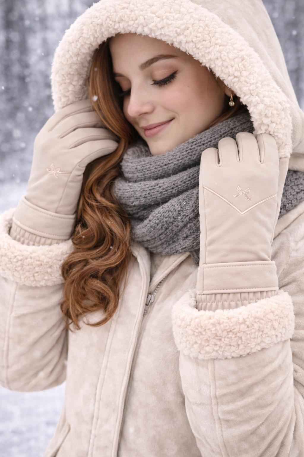 🧤 Guantes de Invierno Elegantes con Forro Suave – Tacto Cálido y Confort Premium