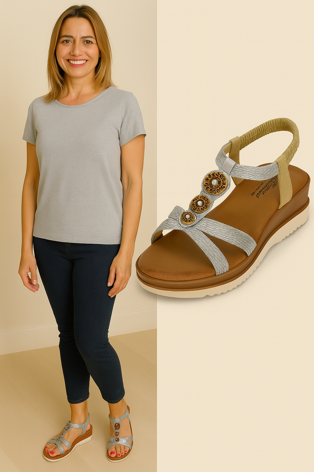 SANDALIA CON CUÑA SD9357-11