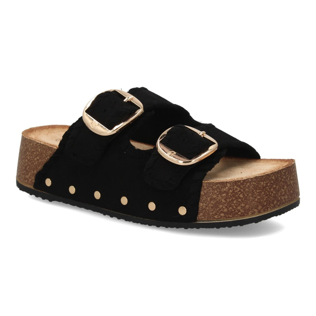 Sandalia Bio con Doble Hebilla y Detalles Decorativos | Comodidad y Estilo W93