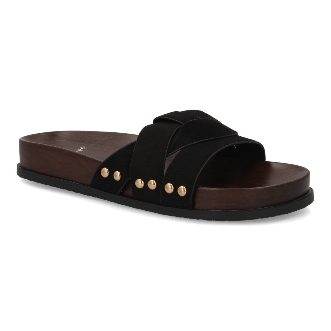 ✨ Sandalia Plana Cruzada con Tachas –  OH-578