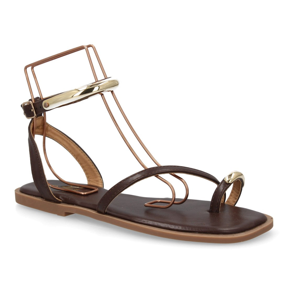 Sandalia Plana Elegance | Disponible en Negro, Marrón y Dorado ✨ G08-50