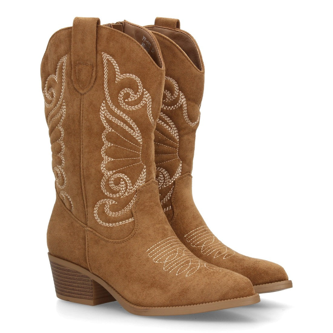 Bota Campera Western Bordada con Tacón – Varios Colores  YY-112