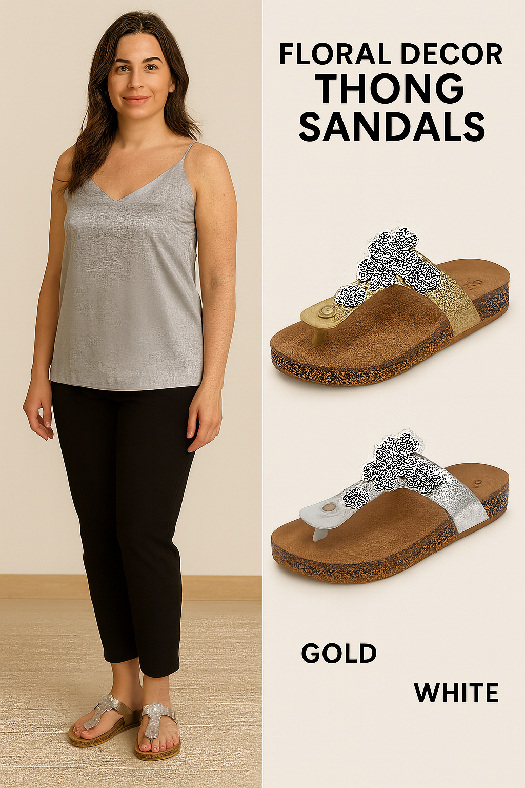 ZUECO COMODO DEDO FLORES DISEÑO 3318-04