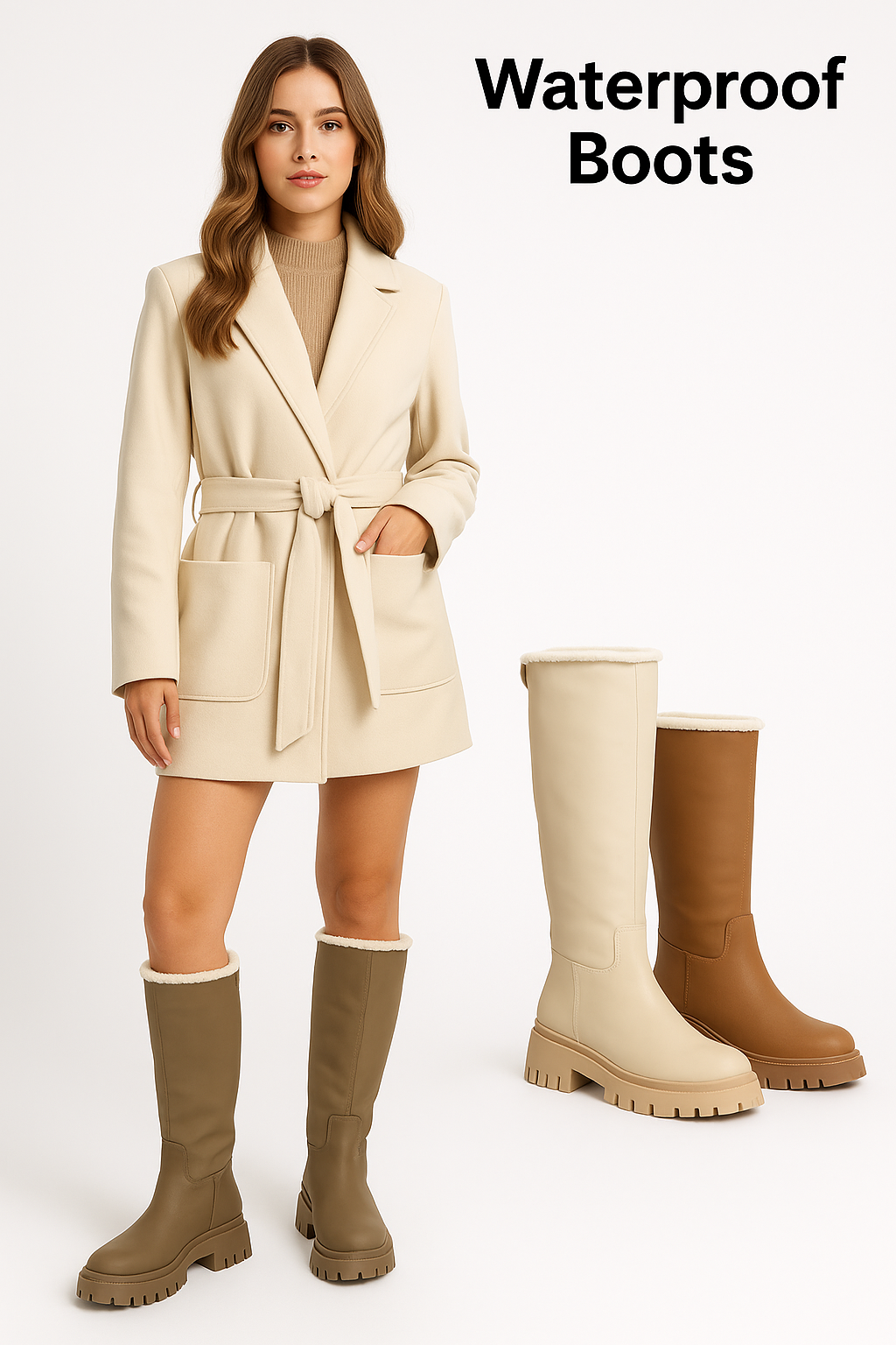 Bota Waterproof Forrada – Modelo Invierno Premium JF9891