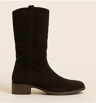 Botas Cowboy Mujer – Estilo Suede con Tacón Bajo | Calzados P&P
 R-31