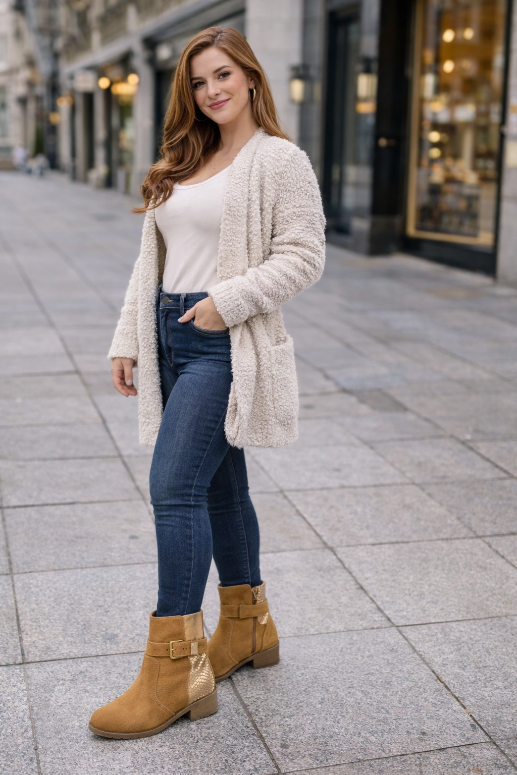 🖤 Botines Mujer Estilo Casual con Hebilla – Negro, Camel y Beige TH-F690