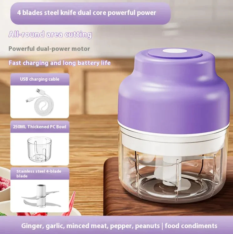 Mini prensa de ajos con agitación automática