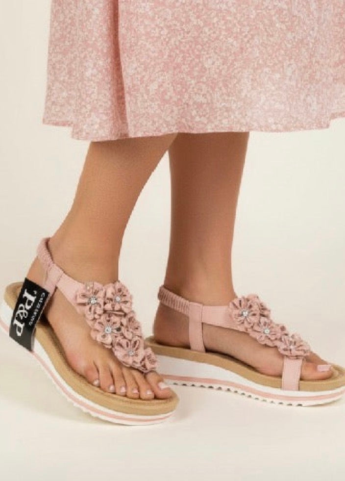 18€!!! Sandalias Plataforma Mujer Rosa con Flores – Sandalias Verano Cómodas y Elegantes
JF5823