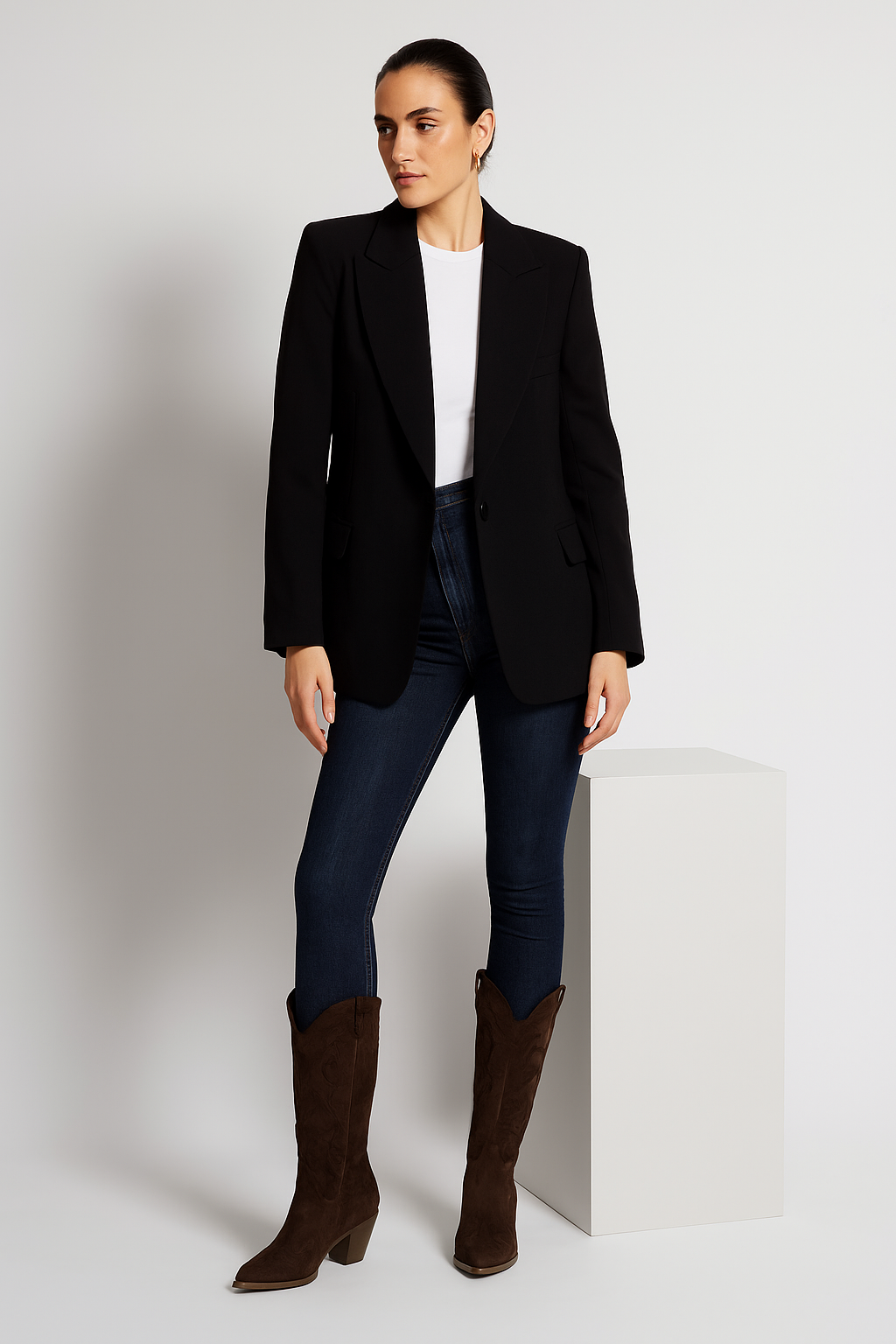 Botas cowboy mujer color marrón chocolate JF9932 | Elegancia y estilo atemporal 🤎