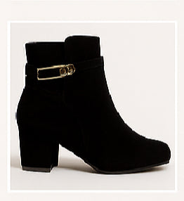 Botines elegantes mujer 3732 con hebilla dorada | Disponible en beige y negro ✨