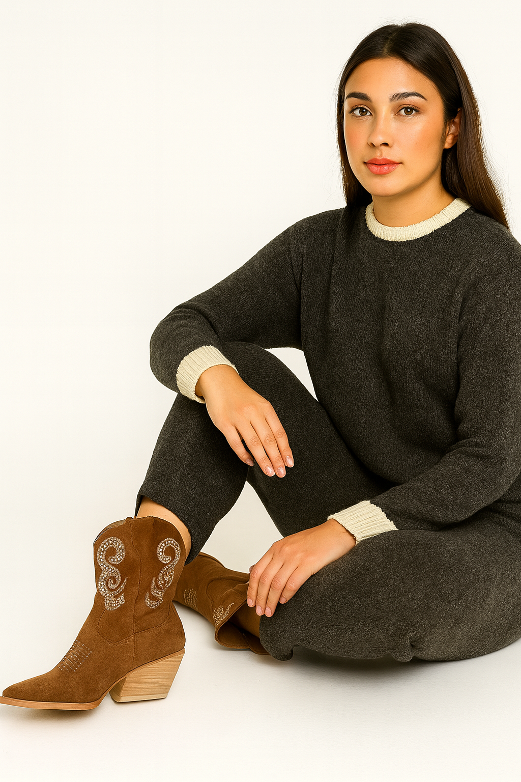 Botines YZ23-65 Cowboy Mujer P&P 💃 | Estilo tejano con detalles bordados