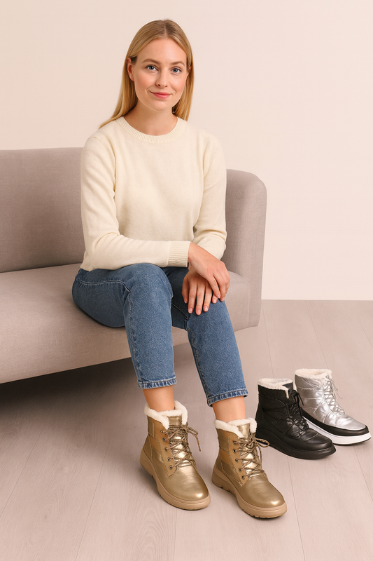 Botín Snow Mujer Impermeable con Forro Súper Calentito COD G25900