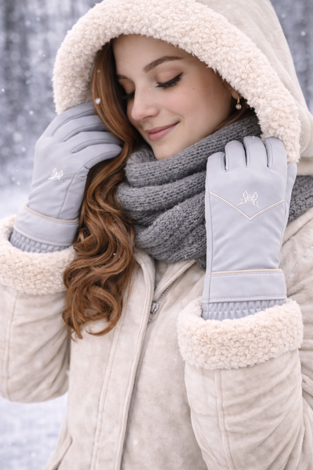 🧤 Guantes de Invierno Elegantes con Forro Suave – Tacto Cálido y Confort Premium