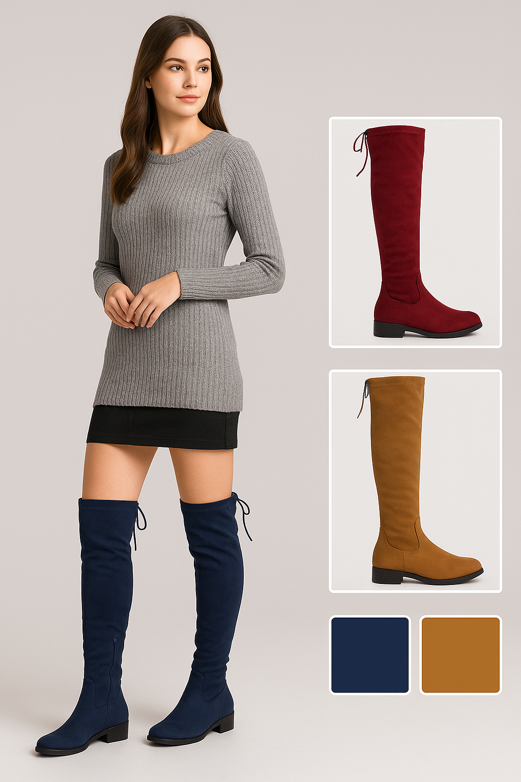 Botas Altas Mujer CAMILA Calzados P&P MR-1